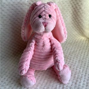Pink Corduroy Plush Bunny Rabbit Stuffed Animal Toy Easter Gift